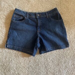 St. John’s Bay Dark Wash Stretch Denim Shorts